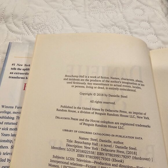 Danielle Steel Hardcover Book Lot - Amazing Grace Beauchamp Hall Without A Trace - Picture 7 of 14